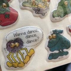 Vintage American Greetings Puffy Monsters Googly Eyes Stickers 1982 SEALED Rare
