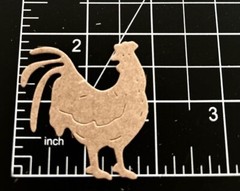 Barnyard Die Cuts * Chicken Trio * Twelve Sets * Black, White, Kraft or White