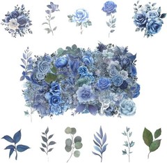 100 Waterproof Botanical Flower Stickers – Perfect for Journaling & Crafts
