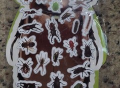 Momoko Puffy Stickers 27 Insect Themed Stickers 3D Puffy Gift & Scrapbooking