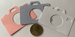 CAMERA Die-Cuts(6pc)Approx.2-1/2″x 1-1/2″Flash•Pictures•film•Portrait•Say Cheese