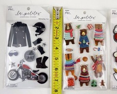 Motorcycle Bears And Baking Stickers The Paper Studio 3 Sticker Sets