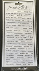 New Teresa Collins JOURNALING SNIPPETS 139 Word Stickers Signature Essentials