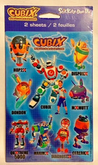 NIP Vintage Cubix (Robots for Everyone) Stickers by Stickety-Doo-Da Circa 2001