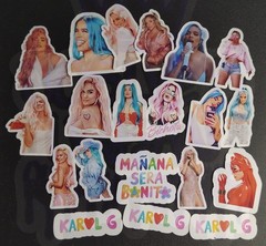 20 Pcs. Glossy Karol G Stickers Waterproof Vinyl stickers
