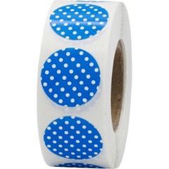 Circle Polka Dot Stickers | 0.75″ Inch Round | 500 Pack | Pick One Color