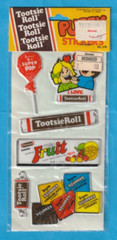 Vintage 1980s TOOTSIE ROLL PUFFY Stickers