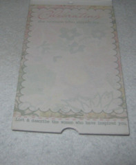 Scrapbook Embellishments – Melissa Frances – Ticket Book – The Thankful Heart –