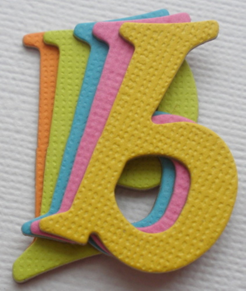 {163 Pc} Lowercase *BRiTE COLORS* Chipboard Alphabet Letters & Embellishment