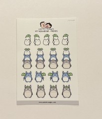 Hubman and Chubgirl Tortoro Planner Sticker Set of 2 NEW