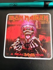 IRON MAIDEN A Real Dead One STICKER – Mint Condition – HEAVY METAL BAND