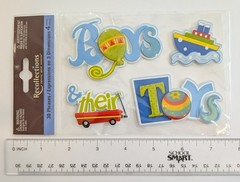 Boys & Their Toys Scrapbooking Stickers by Recollections
