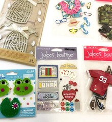 Jolees Boutique Card Connection 3D Sticker LOT Sports Military Kitchen Garden