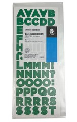 Creative Memories Uppercase & Lowercase ABC/123 Stickers Watercolor Green