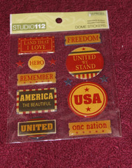 Studio 112 Dome Stickers – USA Button