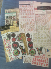 Big Lot of Numbers and Letters – Assorted Scrapbook Supplies/Stickers
