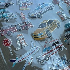 Vehicles Sticker Sheet Sticker King Scrapbooking Cars Buses Trucks