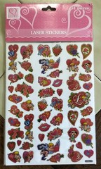 Mixed Lot Vintage SANDYLION STICKO Hearts/Lips/Valentines Day Love Stickers