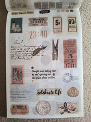 50 Pgs Vintage Series Washi Stickerbook 450+Stick 20 Pgs EPH Papers