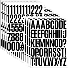 840 PCS 16 Sheets Letter Stickers 2 Inch Large Alphabet Sticker Vinyl Self Adhes