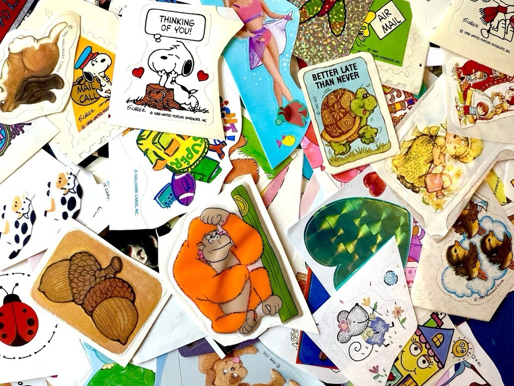 Vintage Sticker Club, Surprise Grab Bag Lot 70s 80s 90s