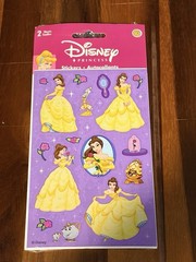 Disney Princess Belle Beauty Beast Scrapbooking Stickers Sandylion Mrs Pots Chip