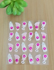 Jolee’s Scrapbooking Stickers, Baby Girl Icon Repeats, (24 Piece), Baby Shower