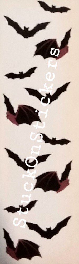 Mrs Grossman BATS Stickers Vintage Retired 1994 black halloween