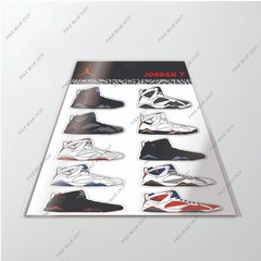 Air Jordan 7’s Sneaker sticker set of 10 !! Olympics Bordeaux vinyl collectibles