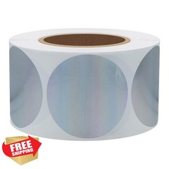 HYBSK Holographic Dots 1.5 inch Round Stickers