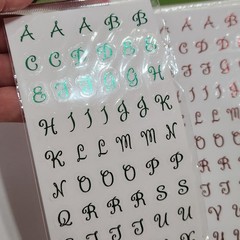 ArtMinds Metallic Adornments Christmas Holiday Stickers Sheet Letters Shiny Foil