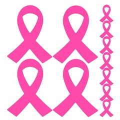 320Pcs Breast Cancer Awareness Pink Ribbon Stickers Paper for Public Welfare Use
