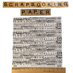 BIG Gymnastics Dance Scrapbook Lot Papers Stickers Borders Titles Craft Supplies