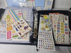 HUGE Creative Memories Binder, Sleeves, Stickers, & Paper Lot Binder #2