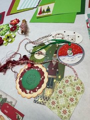 Christmas lot scrapbook planner journal junk collage ephemera paper crafting art