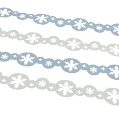 Creative Memories Snowflake Chain 12” Border Cardstock Die Cut Shapes, 4 Pieces