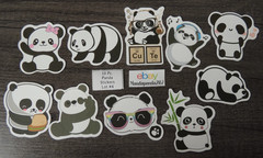 Panda Bears – Cute – Stickers – 10 PCs – 5 styles available! See Description