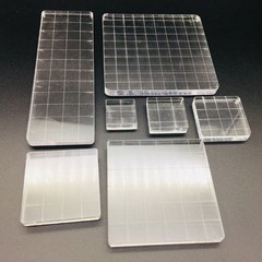 7pcs High Transparency Acrylic Block DIY Seal Stamp Scrapbooking Album