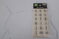 Making Memories Details Alphabet Medium Black Page Pebbles Scrapbooking Crafts