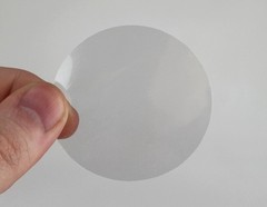 2″ Clear Round Stickers – 1000/Roll, Polystyrene Labels for Sealing & Shipping