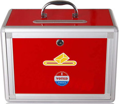 I Voted Today with Red, White, and Blue Circle Stickers 1.5 Inch round 500 Label
