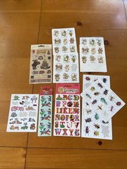 Lot VINTAGE Stickers Mrs Grossman Hallmark Frances Meyer Sandy Lion Must See!