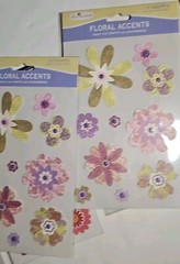 (6) DIMENSIONAL PAISLEY FLOWERS STICKERS LOT OF 6 PACKS BY MISS ELIZABETH’S