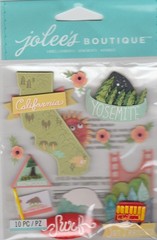 Jolee’s Boutique » CALIFORNIA » Scrapbooking Stickers – 10pc.