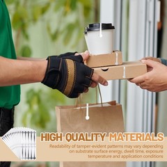 200 Pcs Silver Security Food Tamper Evident Label Stickers Tamper Proof Tape …