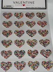 VALENTINES DAY STICKERS✨💖✨❤️✨💜✨💚✨💛✨💙✨🧡✨🩷✨6” x 4”✨GLITTER✨1” x 3/4”✨☝️✨💘