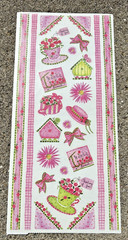 2001 VINTAGE TIE ME TO THE MOON TEA PARTY FRENCH COUNTRY STICKERS*