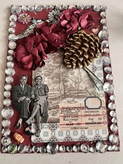 Memory Lane! 5 Vintage Junk Journal Ephemera Cards With Envelopes. Repurpose