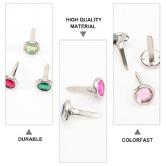 100PCS Mini Brads Metal Brads Round Paper Round Brads Fasteners Pin