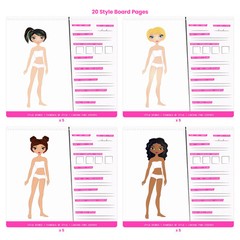 Sticker Stylist Designer Kit for Girls – Kids Sticker By Number Book For Girl…